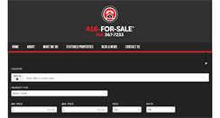 Desktop Screenshot of 416forsale.com