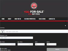 Tablet Screenshot of 416forsale.com